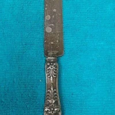 https://www.ebay.com/itm/124815126935	ME3013 USED TIFFANY & CO. STERLING SILVER BUTTER KNIFE ENGLISH KING PATTERN	Offer
