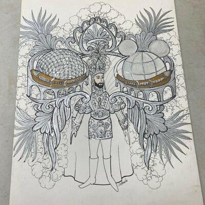 https://www.ebay.com/itm/114940631724	HC5001: Original Art Colombo - Caesar Duke's Costume Sketch New Orleans Mardi Gr	BIN
