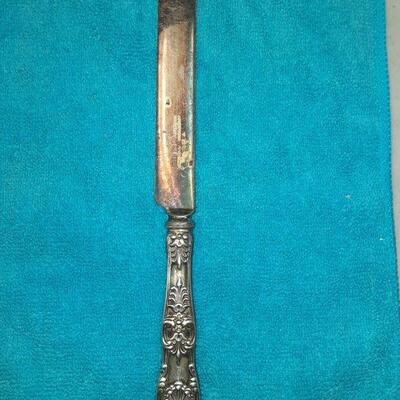 https://www.ebay.com/itm/124815126166	ME3088 USED TIFFANY & CO. STERLING SILVER BLUNT TABLE KNIFE KING PATTERN	Offer
