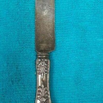 https://www.ebay.com/itm/114895585452	ME3014 USED TIFFANY & CO. STERLING SILVER BUTTER KNIFE ENGLISH KING PATTERN	Offer
