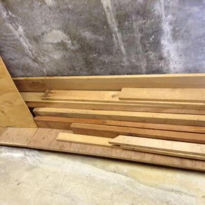 lumber - located in lower part of house