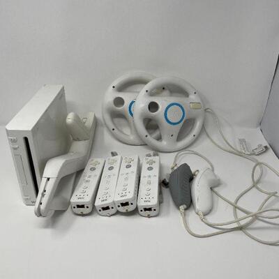 Nintendo Wii Game System with various controllers 