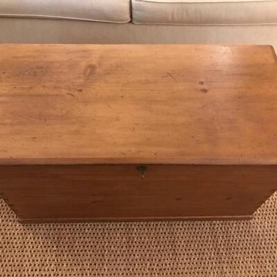 antique cedar  trunk with key $250
38 X 18 1/2 X 20
