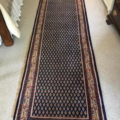 Persian signed hand knotted runner $695
9'10