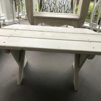 painted bench/coffee table $38
37 1/2 X 17 X 16
