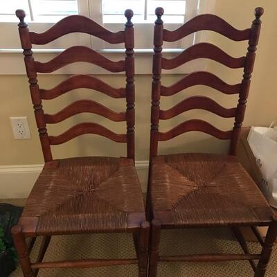 Ladder back chairs $35 each
2 available