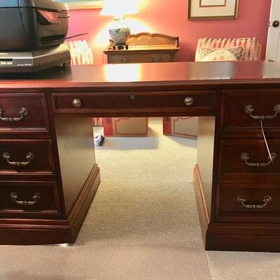Sligh desk with leather top $475
55 1/2 X 26 X 30