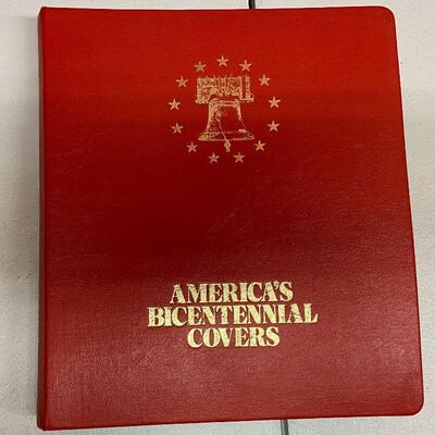 PST027 - America's Bicentennial Covers 1775-1975 Stamps on Covers w/Binder