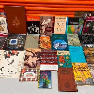 PST037 - Vintage Out of Print Hard & Softcover Books Karate, Oriental, Cook Book & More - See Photos