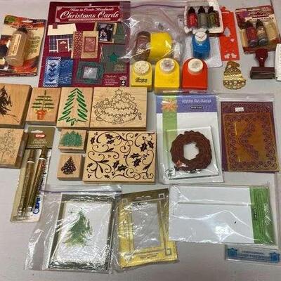 PST056 - Creative Crafts Wood Rubber Stamps, Punches, Stencils & More