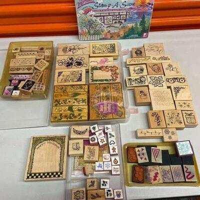 PST055 - Even More Wood Rubber Stamps & More For Creative Crafts - See Photos for Designs