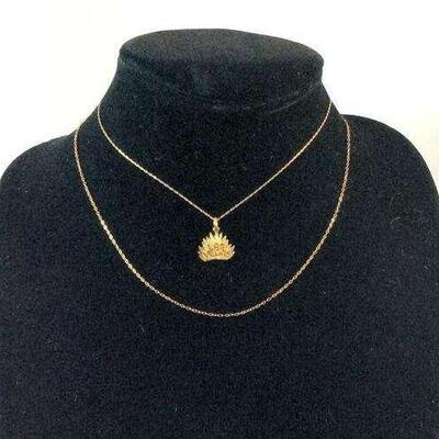 PST308 - 14K and 10K Gold Chain Necklaces
