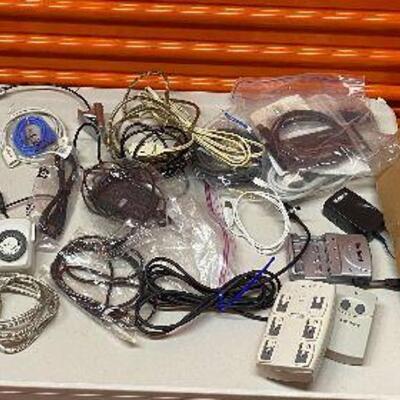PST081 - Mystery Cords Lot Extension Cords, Surge Protectors, USB & Power Cords & More