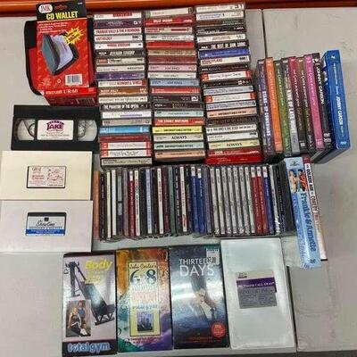PST057 - Vintage Cassette Music Tapes, CDs, DVD Series, VHS Video Tapes & More - Going Waaaay Back!