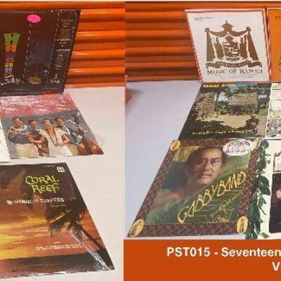 PST015 - Seventeen Out of Print Vintage Hawaiian Music Albums LP Vinyls Gabby, Melveen & More