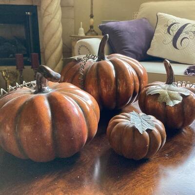 Decorative Dept. 56 pumpkins
