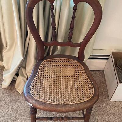 Antique Chair with Cane Seat