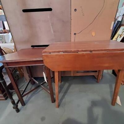 #3594 â€¢ Drop Leaf Table, Side Table, And Entryway Table
