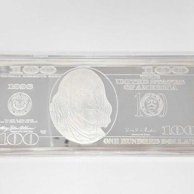 #1516 â€¢ The Washington Mint $100 Silver Proof With Certificate Of Authenticity 4 Troy OZ