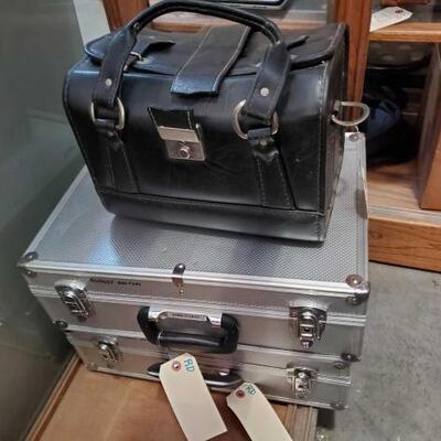 #1726 â€¢ 2 Suit cases With Camera Equipment and Sears / 156 Video Camera With Case
