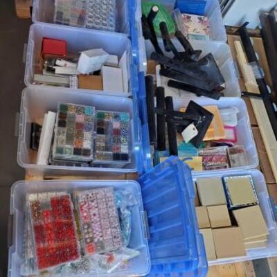 #1310 â€¢ Miscellaneous Jelwery Making Beads, Boxes, Displays, And More