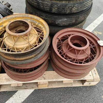 154	

5 Ford Model A Wheels
5 Ford Model A Wheels

Surrounding Items Not Included