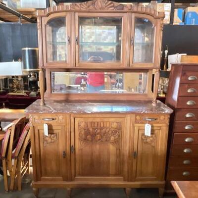 #3524 â€¢ Wooden China Cabinet
