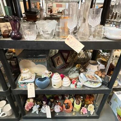 #4020 â€¢ Glassware, Porcelain Figurines And Decor And More!
