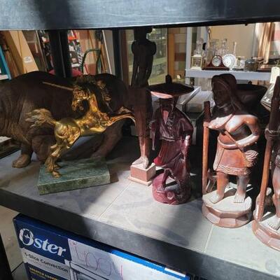 #4002 â€¢ Rhinoceros, Unicorn And Other Statues
