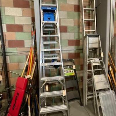 #3058 â€¢ 2) Werner Ladders 1)8ft 1) 20ft other items not included.  