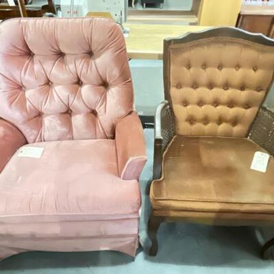832	

Mauve Upholstered Swivel Rocking Chair And Vintage Wooden Brown Upholstered Chair
Mauve Upholstered Swivel Rocking Chair And...