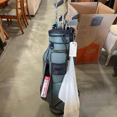 #924 â€¢ Golf Clubs with Bag and Walker
