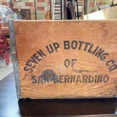#3656 â€¢ Seven Up Bottles Co. Of San Bernardino Wooden Crate