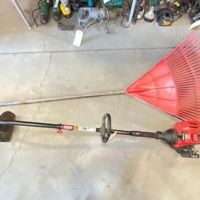 386	

Craftsman Weedwacker With 8 in 1 Attachment Syste And Rake
Craftsman Weedwacker With 8 in 1 Attachment System And Rake