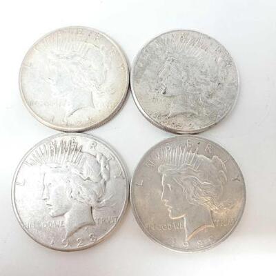 #1552 â€¢ 4 1922-1923 Peace Dollars