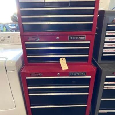 454	

Craftsman Tool Box With Various Tools
Includes Sockets, Screwdrivers, Wrenches, Pliers, Drill Bits, And More