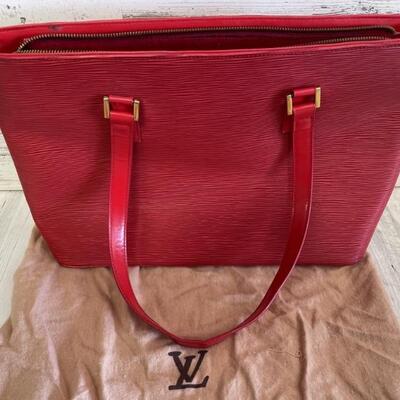 Replica Red Louis Vuitton Tote Bag