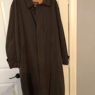 Jos A. Banks Suede Overcoat, Size 46L