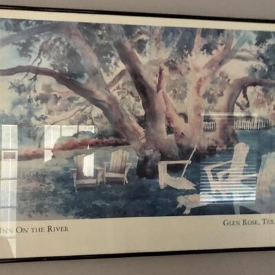Glen Rose, TX 'Inn on the River' Framed Poster