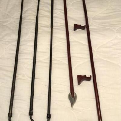 (5) Decorative Curtain Rods with no hardware