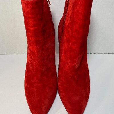 Christian Louboutin Red velvet Heels - Size 10
