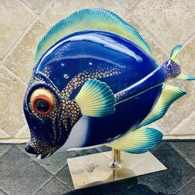 Modernism Fish Sculpture "Mangani" by Oggetti
