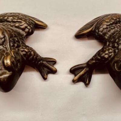 (2) Tiffany & Co. Bronze Frogs