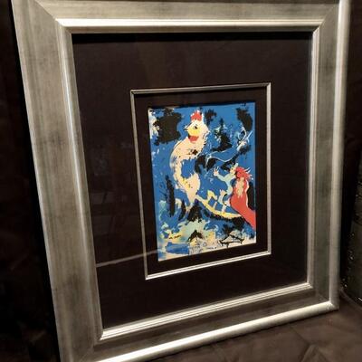 Marc Chagall. Le Coq Amoreaux. Lithograph Hand Signed by Artist in 1977                                                  Measures 8.5 x...