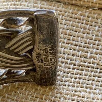 Sterling Silver Taxco Mexico Cuff Bracelet
