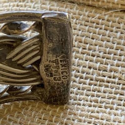 Sterling Silver Taxco Mexico Cuff Bracelet