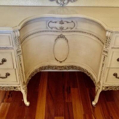 Antique White French Provincial Vanity