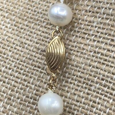Pearl Necklace with 14k Gold-Filled Clasp