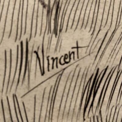 Vincent Van Gogh. Unknown Title. This is another piece beloved to be a to be a Lithograph attributed to the style of Van Gogh. It...