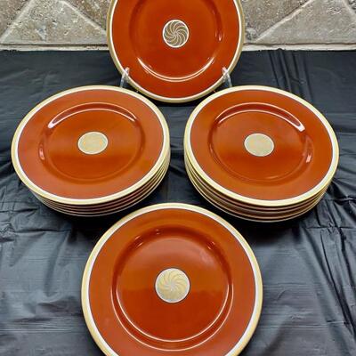 (12) Fitz & Floyd Medaillion d' Or Plates